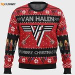 Rock the Holidays with Van Halen Ugly Christmas Sweater – Festive Music Merchandise