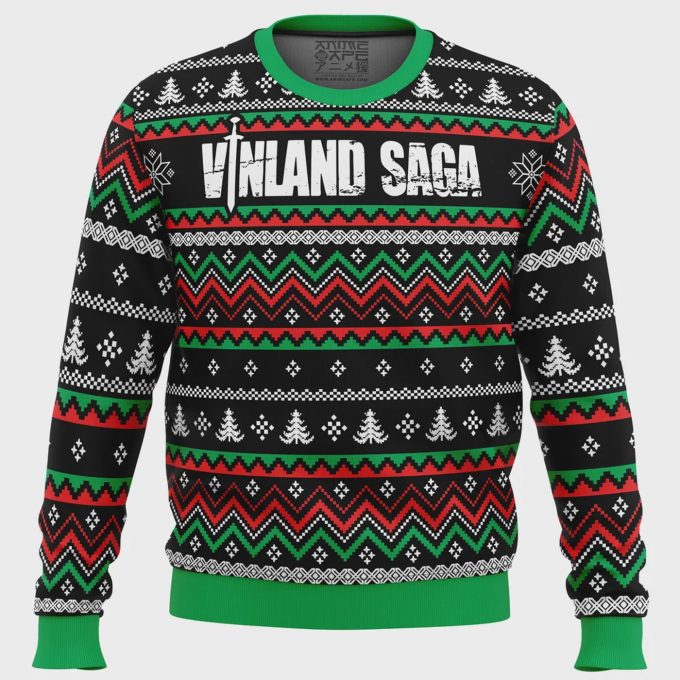 Get Festive With Our Viking Ship Vinland Saga Christmas Sweater – Perfect For Holiday Celebrations!