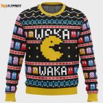 Waka Waka Pac Man Ugly Christmas Sweater: Retro Gaming Fun with Festive Flair!