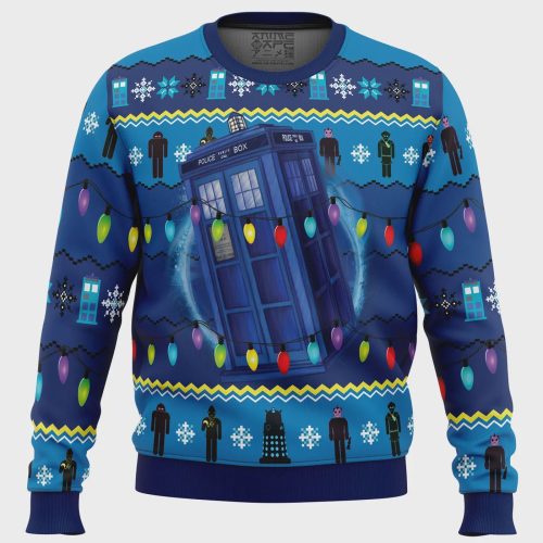 Get Festive with WHO S Outside Doctor Who Ugly Christmas Sweater – Limited Edition Fun Apparel