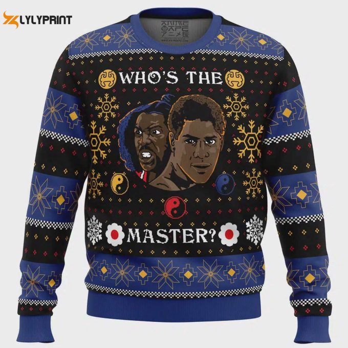 Get Festive With Whose The Master The Last Dragon Ugly Christmas Sweater – Limited Edition Fun Apparel