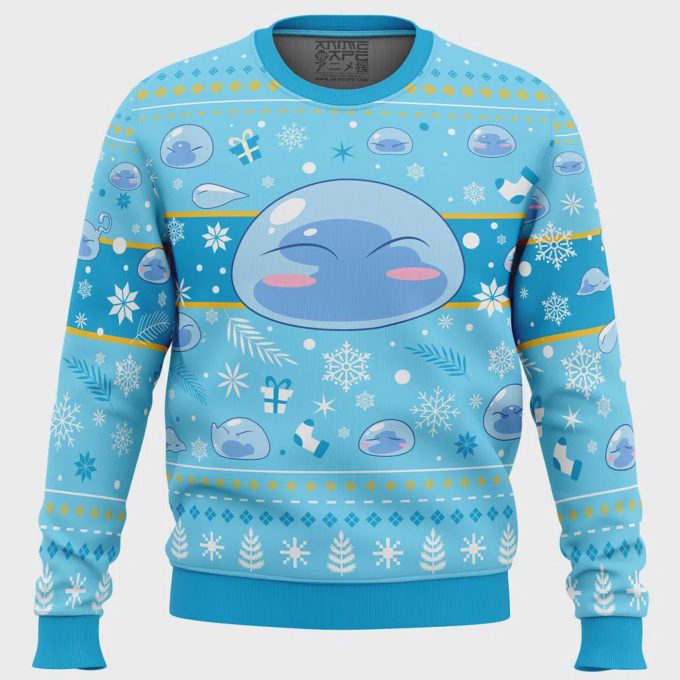 Xmas Slime: Reincarnated As A Slime Ugly Christmas Sweater – Festive &Amp; Fun Holiday Attire