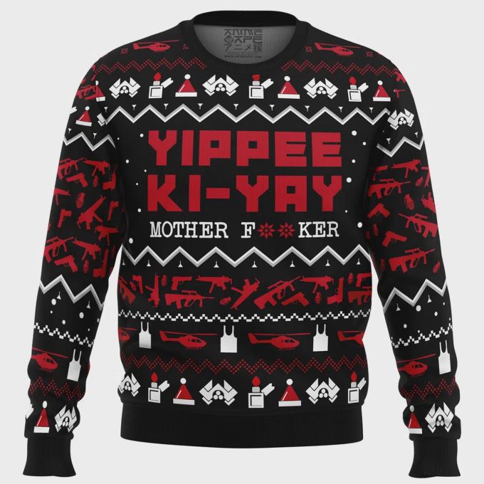 Yippe Ki-Yay Die Hard Ugly Christmas Sweater: Festive &Amp; Stylish Holiday Apparel 2