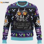 Get Festive with Majora’s Mask Zelda Ugly Christmas Sweater – Perfect for Fans of the Game!