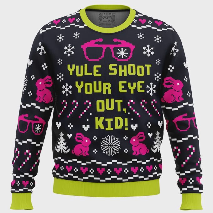 Yule Shoot Your Eye Out Ugly Christmas Sweater – A Christmas Story Inspired Festive Attire