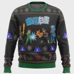 Get Festive with YUYU HAKUSHO Ghost Fighter Ugly Christmas Sweater – Exclusive Characters Design!