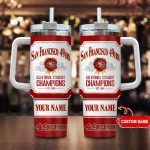 San Francisco 49ers Personalized NFL Jim Beam 40oz Stanley Tumbler: The Ultimate Gift for Fans