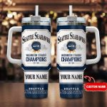 Custom Seattle Seahawks NFL Jim Beam 40oz Tumbler – Perfect Fan Gift!