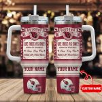 Arizona Cardinals NFL Vintage King of Football Custom Name 40oz Stanley Tumbler – Perfect Gift for Fans!