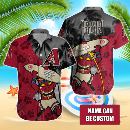 Custom Name Arizona Diamondbacks MLB Hawaiian Shirt – Perfect Summer Baseball Gift for Sports Fans