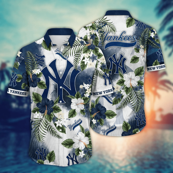 Mlb New York Yankees Hawaiian Shirt – Perfect Baseball Fan Gift Men S Women S Aloha Shirt