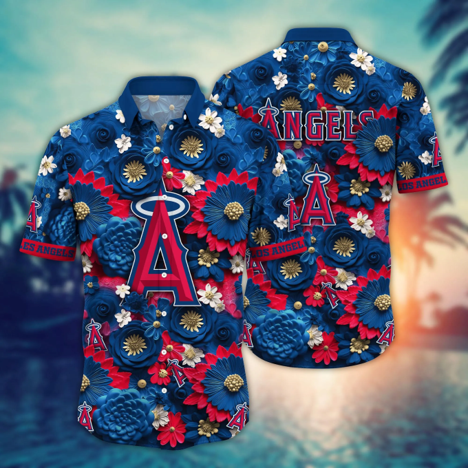 Los Angeles Angels Mlb Hawaiian Shirt – Perfect Baseball Fan Gift Summer Aloha Style