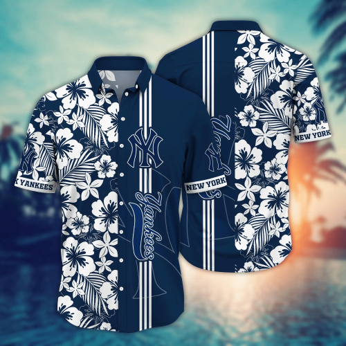 New York Yankees MLB Hawaiian Shirt Straw Hat – Perfect Baseball Fan Gift Men & Women Summer Aloha Shirt