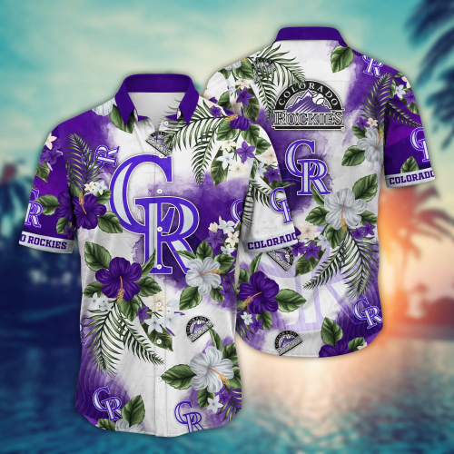 Colorado Rockies MLB Hawaiian Shirt – Tropicaltime Aloha Shirt Perfect Baseball Fan Gift for Colorado Rockies Lovers Summer Aloha Vibes