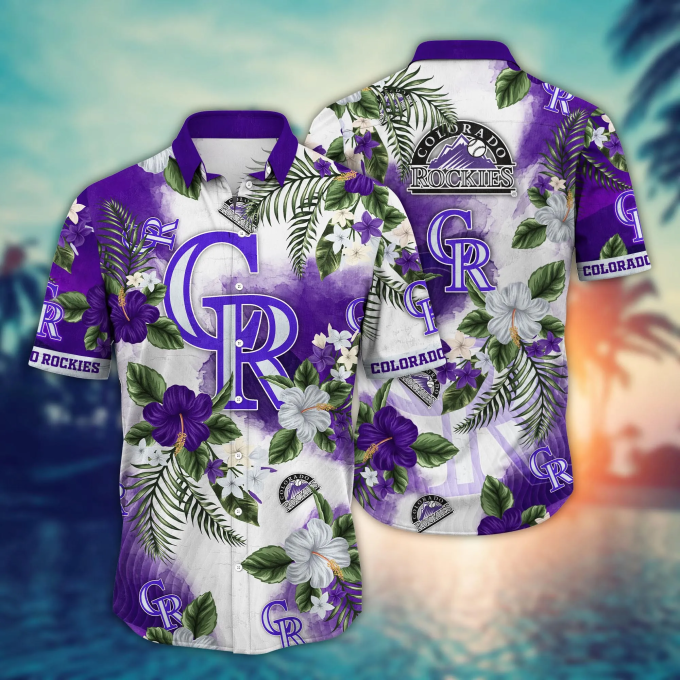 Colorado Rockies Mlb Hawaiian Shirt – Tropicaltime Aloha Shirt Perfect Baseball Fan Gift For Colorado Rockies Lovers Summer Aloha Vibes