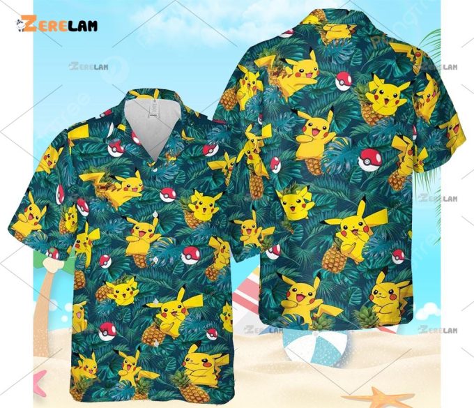 Stylish Pokemon Hawaiian Shirt For Men – Embrace The Anime Vibes