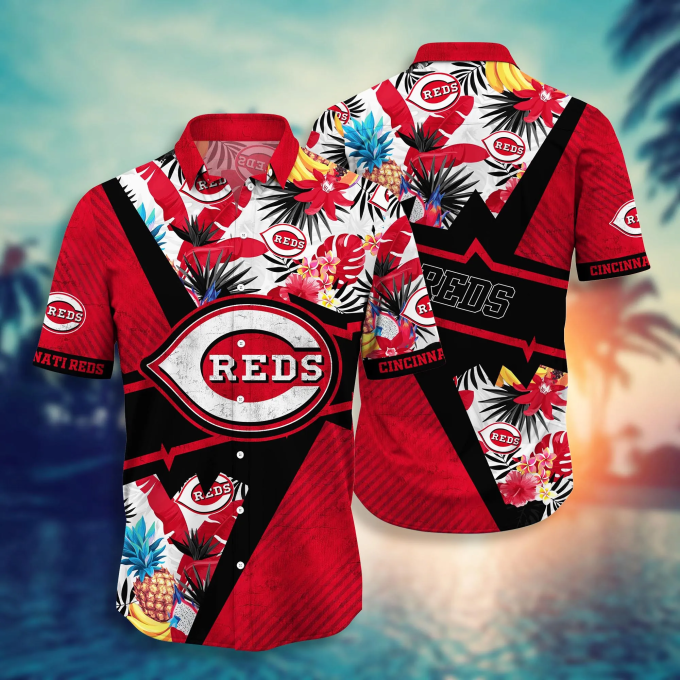 Cincinnati Reds Mlb Hawaiian Shirt: Tan Lines Aloha Shirt Perfect Baseball Fan Gift &Amp;Amp; Summer Aloha Shirt