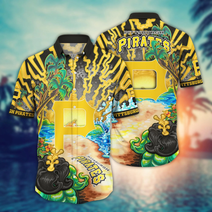 Pittsburgh Pirates Mlb Hawaiian Shirt – Perfect Baseball Fan Gift Summer Aloha Shirt – Men &Amp;Amp; Women