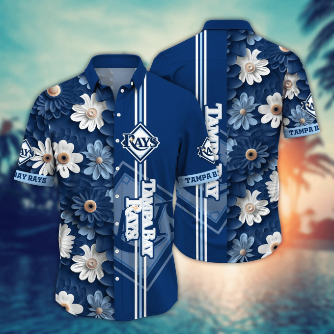 Sunlit Aloha Tampa Bay Rays Hawaiian Shirt: Perfect Baseball Fan Gift Idea For Men &Amp;Amp; Women Summer Aloha Shirt