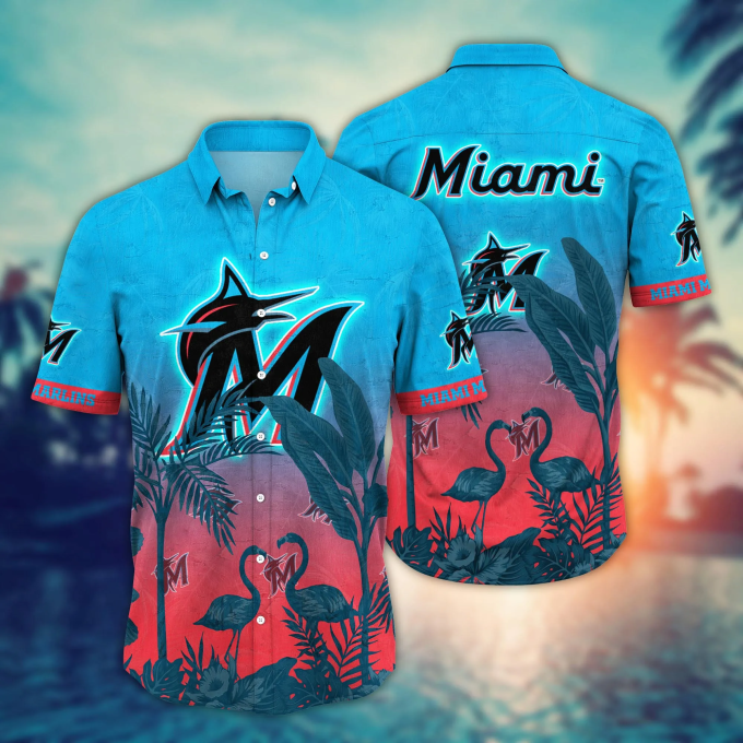 Summer Aloha Shirt: Miami Marlins Mlb Hawaiian Gift For Baseball Fans Warm Breezestime Lover