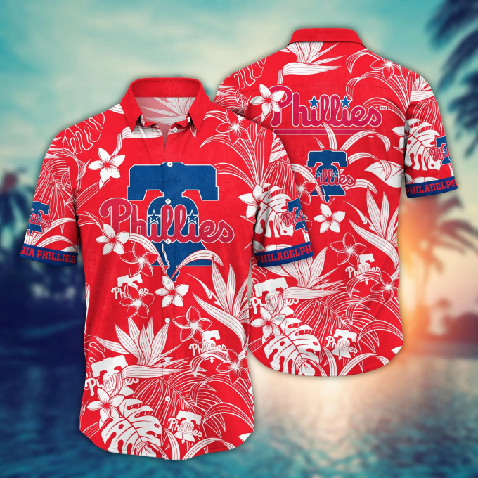 Philadelphia Phillies Mlb Hawaiian Shirt – Perfect Baseball Fan Gift Summer Aloha Shirt