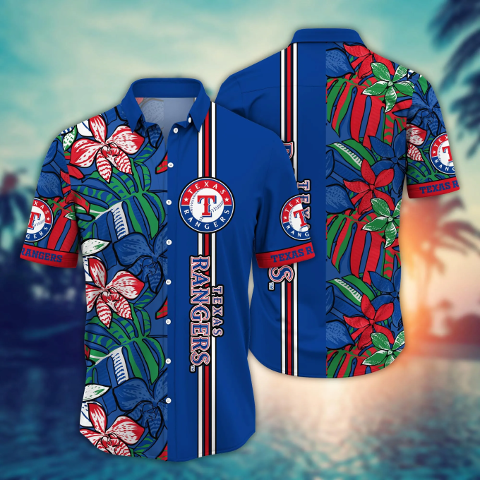 Texas Rangers Mlb Hawaiian Shirt – Seaside Aloha Shirt For Baseball Fans Perfect Summer Gift