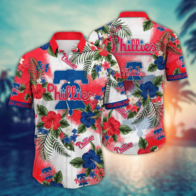 Philadelphia Phillies Hawaiian Shirt: Ice Cream Seasontime Aloha Shirt For Baseball Fans Perfect Summer Gift