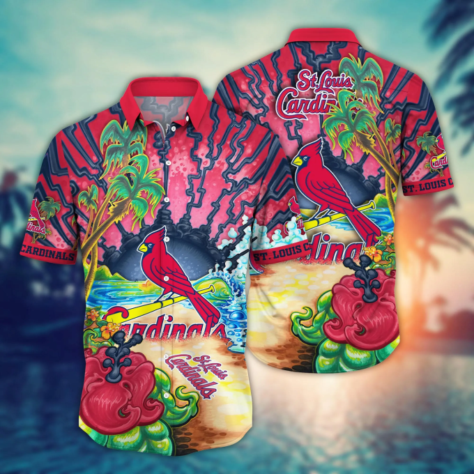 St Louis Cardinals Hawaiian Shirt: Golden Hourtime Aloha Shirt For Men &Amp;Amp; Women – Baseball Lover Gift &Amp;Amp; Summer Holiday Idea