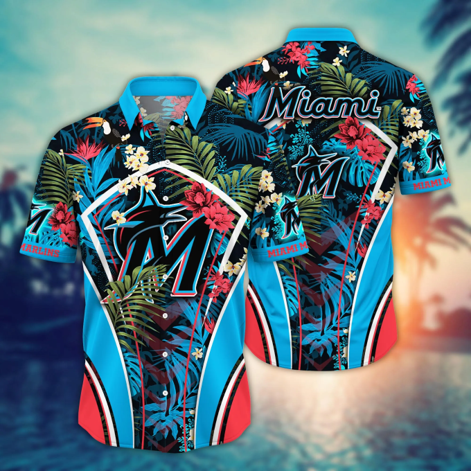 Stylish Miami Marlins Mlb Hawaiian Shirt – Perfect Summer Gift For Baseball Fans!