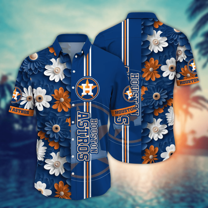 Houston Astros Mlb Hawaiian Shirt – Coastal Ball Game Aloha Shirt For Men &Amp;Amp; Women: Summer Gift Idea For Baseball Lovers &Amp;Amp; Houston Astros Fans