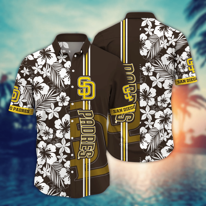 San Diego Padres Mlb Hawaiian Shirt – Perfect Summer Gift For Baseball Fans &Amp;Amp; Padres Enthusiasts