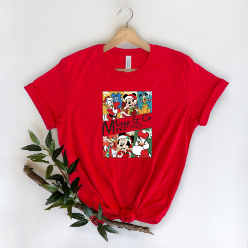 Mickey And Co Est 1928 Shirt Disney Characters Merry Christmas Pajama