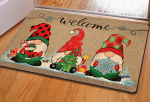 Festive Holiday Welcome Mat: Christmas Decorative Doormat for Festive Home Decor