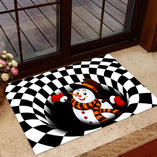 Festive Merry Christmas Doormat: Indoor Outdoor Decor Rug for a Warm Welcome Home Christmas Door Rug