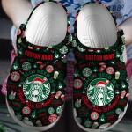 Stylish All I Need Starbucks Clogs – Merry Christmas Black Clogs for Kids & Adults