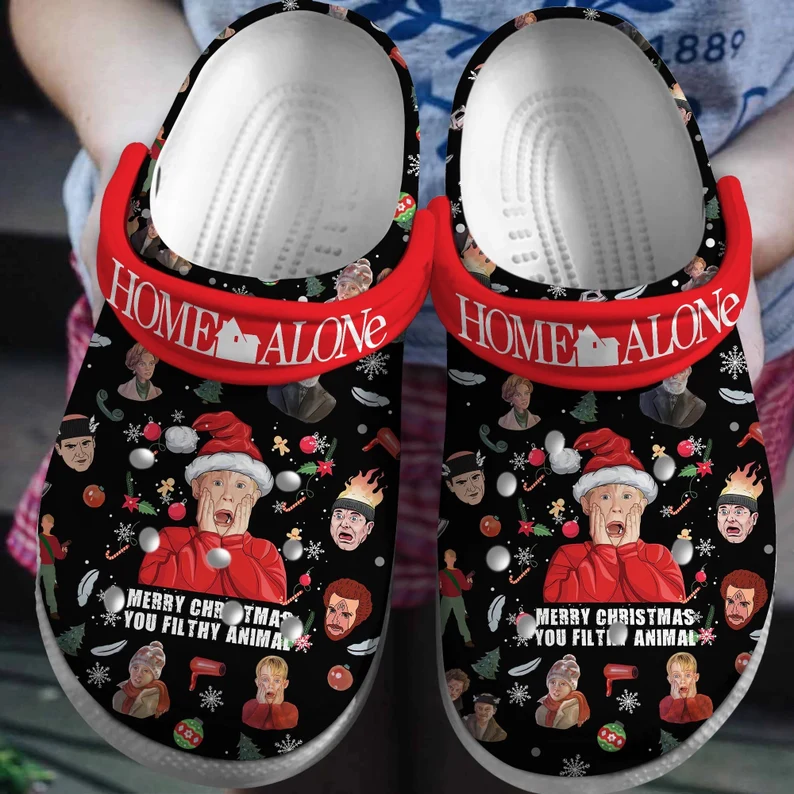 Hilarious Home Alone Christmas Movie Clogs for Kids & Adults – Perfect Holiday Footwear! Hilarious Home Alone Christmas Movie Clogs for Kids & Adults – Perfect Holiday Footwear!