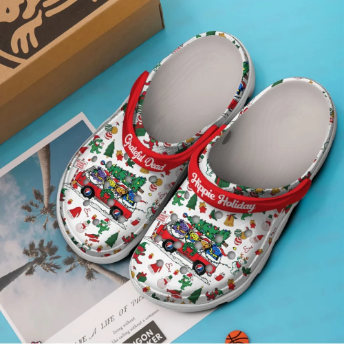 Shop Festive Grateful Dead Christmas Clogs for Kids & Adults