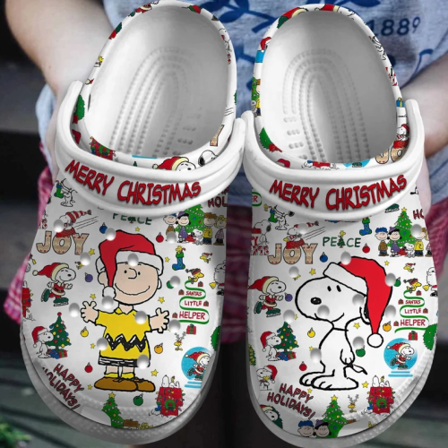 Merry Christmas Charlie Brown & Snoopy Clogs: Perfect for Kids & Adults