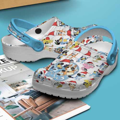 Playful Bluey Christmas Clogs for All Ages – Festive and Fun Footwear
