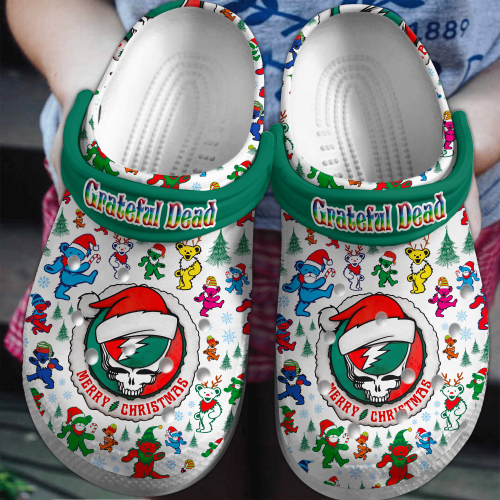 Grateful Dead Merry Christmas Classic Clogs – Festive Footwear for Kids & Adults