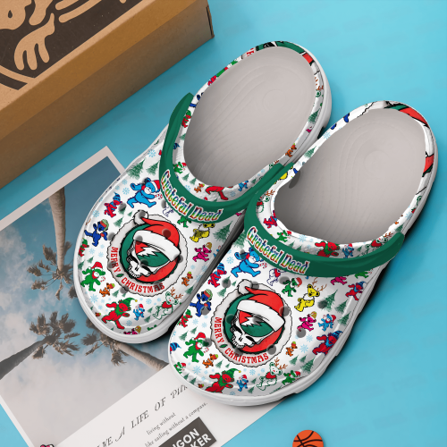 Grateful Dead Merry Christmas Classic Clogs – Festive Footwear for Kids & Adults
