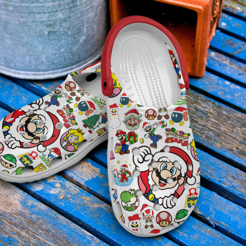 Get Festive with New Super Mario Christmas Clogs for Kids & Adults