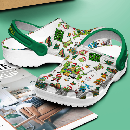 Custom TMNT Christmas Clogs – Perfect Unisex Footwear for Kids & Adults