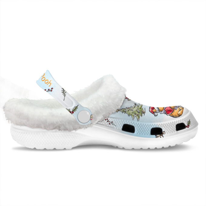 Cute Winnie The Pooh Christmas Fleece Clogs – Festive Comfort For The Holidays!