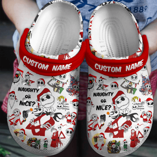 Get Festive with Personalized Nightmare Before Christmas Jack Clogs