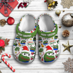 Merry Christmas Pepe The Frog Meme Classic Clogs – Fun Footwear for Kids & Adults! Merry Christmas Pepe The Frog Meme Classic Clogs – Fun Footwear for Kids & Adults!