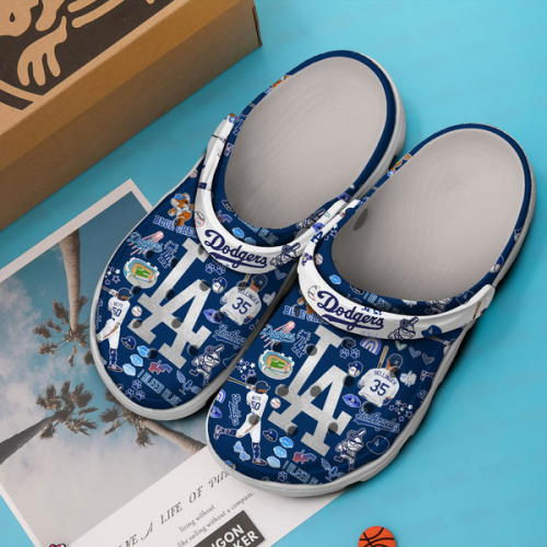 Step into Style with Los Angeles Dodgers Navy Blue MLB Clogs
