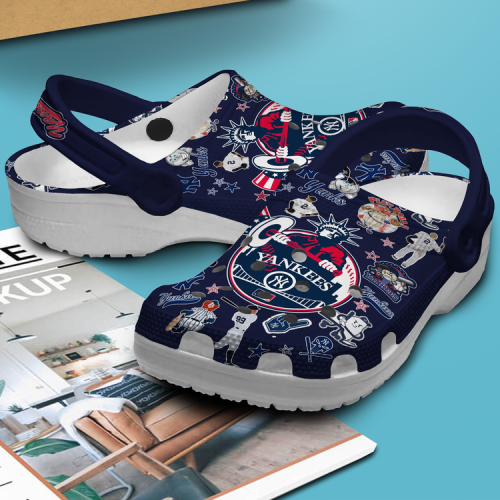 Comfortable & Stylish New York Yankees Sport Clogs Lightweight MLB Footwear