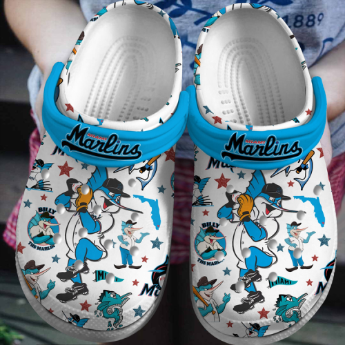 Ultimate Comfort & Style: Miami Marlins MLB Clogs – Lightweight & Trendy