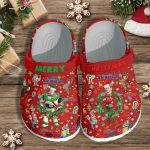 Merry Christmas Toy Story Cartoon Red Clogs – Perfect for Kids & Adults